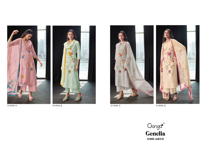 Genelia By Ganga Designer Salwar Suits Catalog